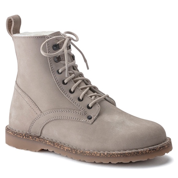 BIRKENSTOCK BRYSON SHEARLING NUBUCK LEATHER | BEIGE TAUPE - Size 41 - Picture 1 of 4